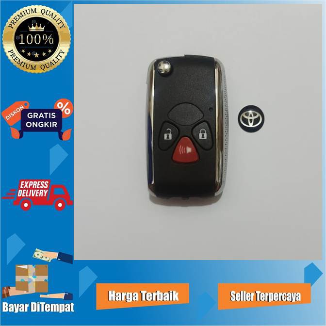 KUNCI FLIP TOYOTA INNOVA FORTUNER ALTIS - CASING COVER KUNCI LIPAT FLIP TOYOTA INNOVA FORTUNER ALTIS