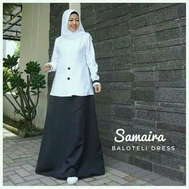 PREMIUM GAMIS HITAM PUTIH ASN SERAGAM DINAS HITAM PUTIH SERAGAM ASN BAJU PNS
