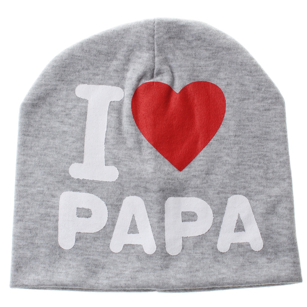 NEW Topi kupluk bayi dan anak i love papa mama