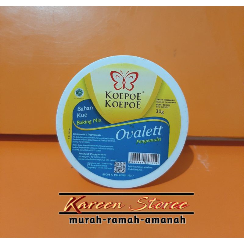 

Ovalett merk Kupu Kupu 30gr