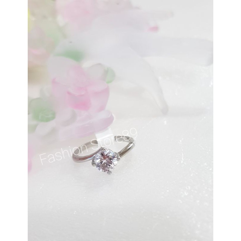 cincin Titanium silver impor Antikarat fashion cincin nikah tunangan titanium bestquality bestseller