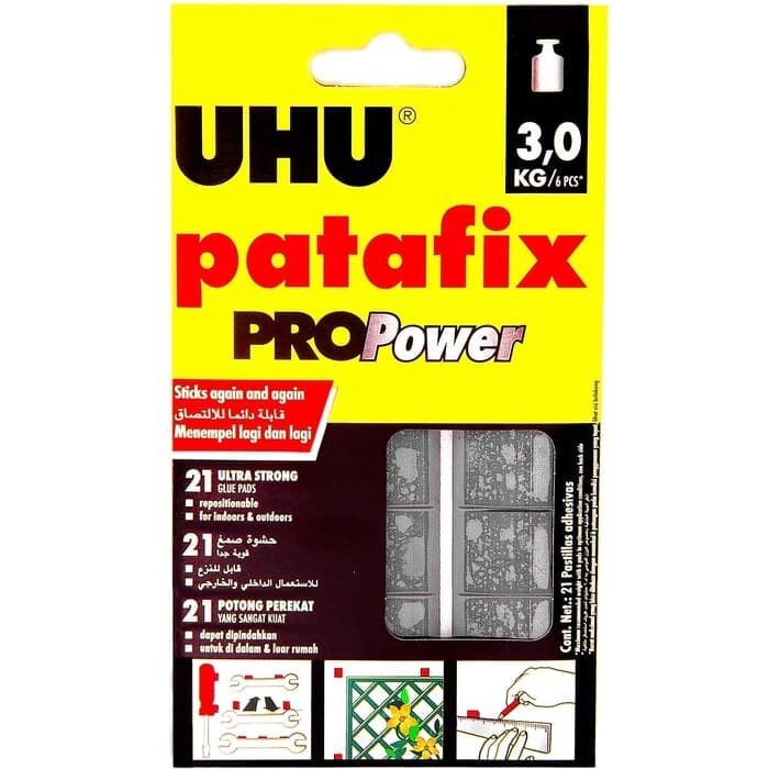 UHU PATAFIX ProPower 21 GLUE PADS / Tack It Glue/ Lem Dekorasi