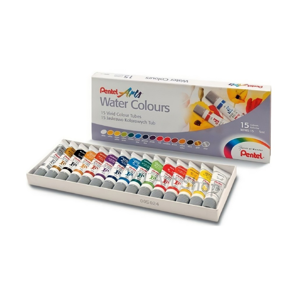 

Cat Air Pentel 15 Warna - Pentel Watercolor Set 15x5ml