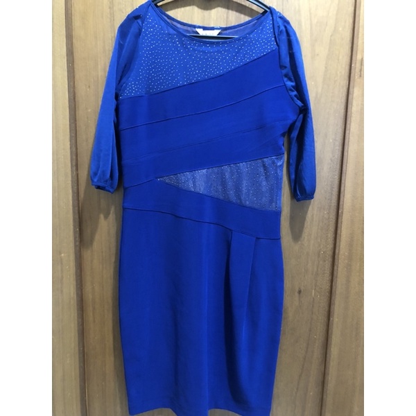 Preloved Dress Pesta Premium  Biru