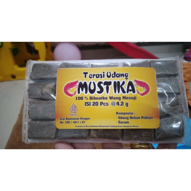 

terasi udang Mustika khas mesuji 4.2gr perbungkus