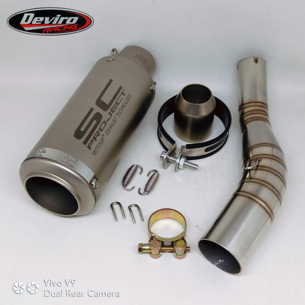 Knalpot SC-Project CR-T Import Slip On CBR150R K45G Disko bac 77