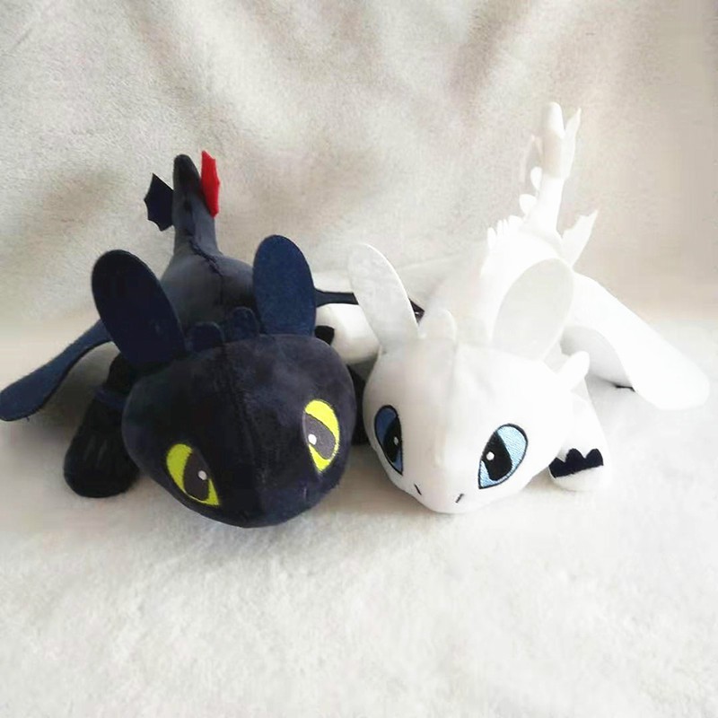 plush toothless and light fury