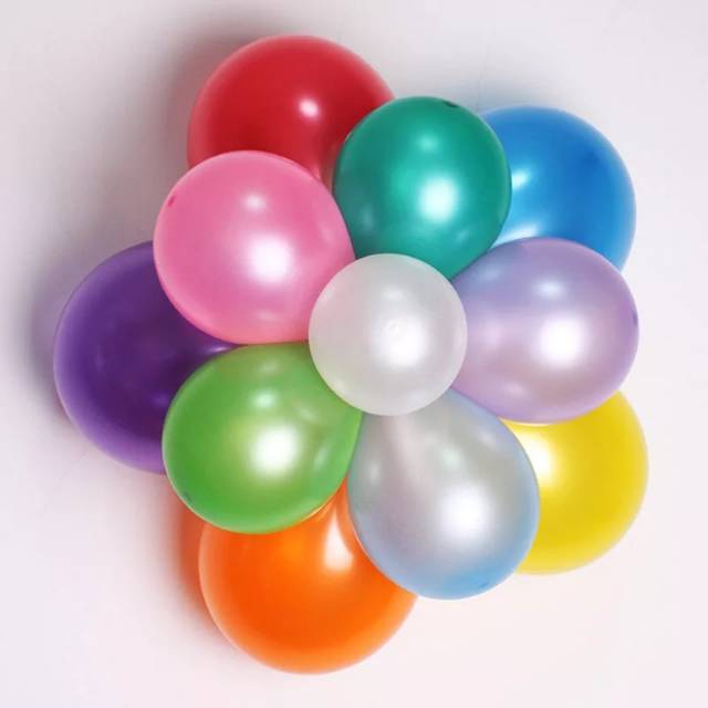 BALON METALIK TEBAL 12 in (1bks isi -+100pcs) 290gr