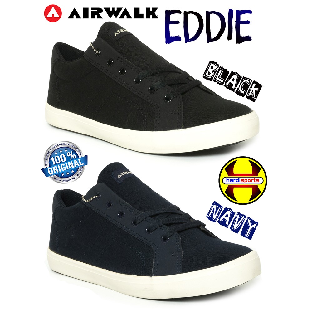  Sepatu  Sneaker Pria Airwalk  Eddie Black dan Navy ORIGINAL 