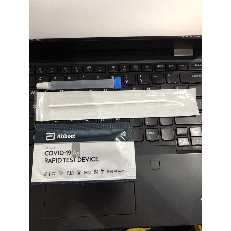 ABBOTT PANBIO ANTIGEN RAPID  SWAB TEST DEVICE NASAL KIT COVID 19 MANDIRI ORIGINAL ABOT ABBOT ABOTT