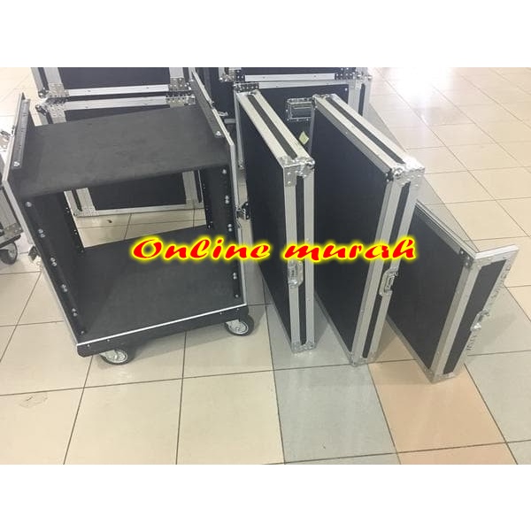 hardcase sound system 10u + mixer / HARDCASE 10U + MIXER acesoris power original kualitas bagus