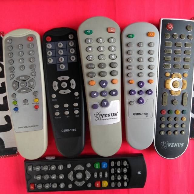 Remote VENUS STB RECEIVER DIGITAL PARABOLA original terlengkap