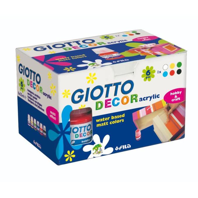 

Produk Unggulan] Giotto Cat Akrilik / Decor Acrylic 25 Ml (6 Pcs) #538200