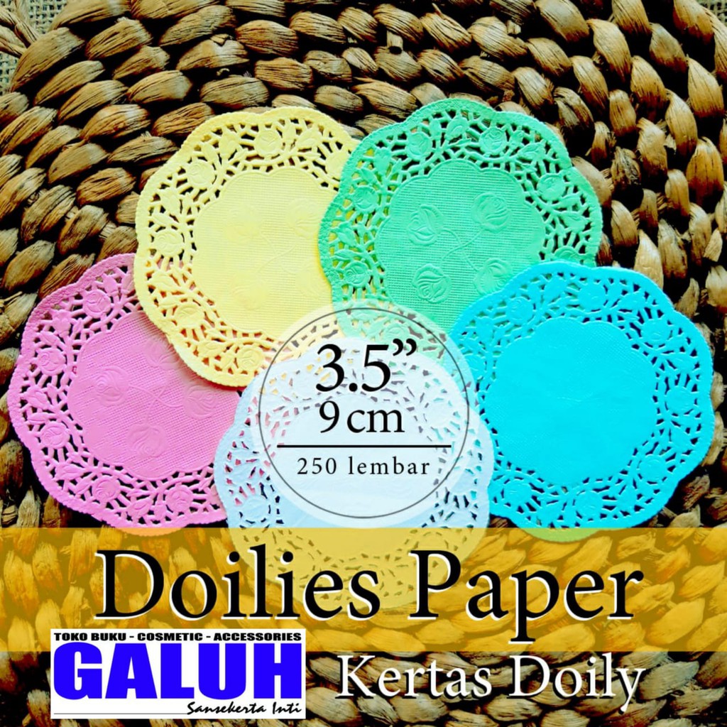 

Alas Kertas Doly/Doyleys/Doilies Renda Bulat