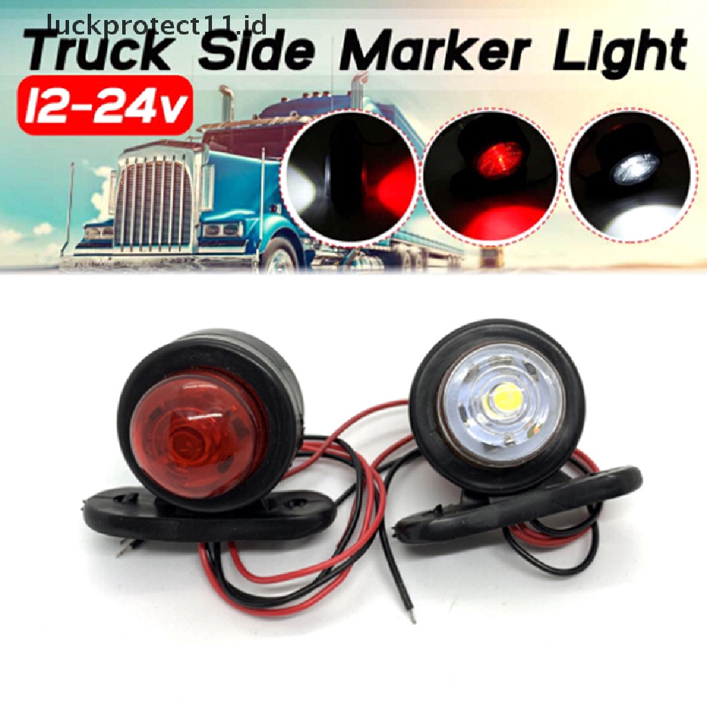 &lt; Luckprotect11. &lt; LuckproteksiId &gt; Lampu Samping Led Warna Putih Untuk Truk / Trailer / Caravan