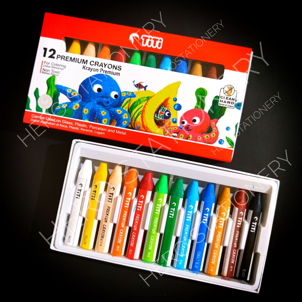 

Krayon premium crayon joyko titi set 12 warna PRC-12