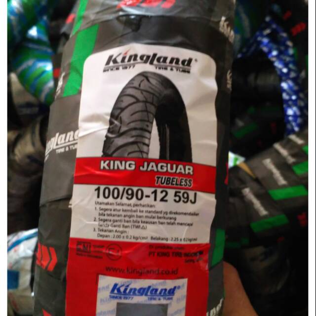 MURAH BAN TUBLES KINGLAND uk 100/90(depan) r12 untuk motor new scoopy