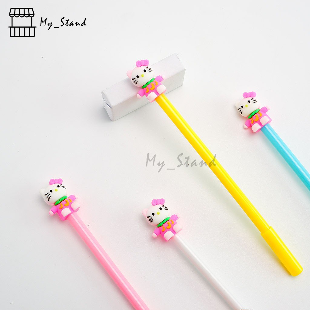 

Satuan 1& 4 Pcs Pena Hello Kitty/ Helo Kiti, Pen Bolpen Pulpen Gelpen Bolpoin Karakter Lucu Unik Murah