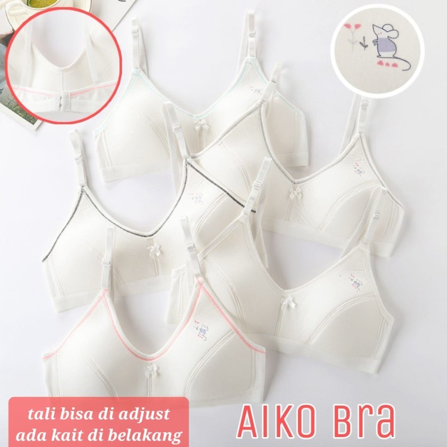 BAJUKIDDIE AIKO BRA LIST PAKAIAN DALAM ANAK CEWEK SD SMP REMAJA IMPOR MINISET