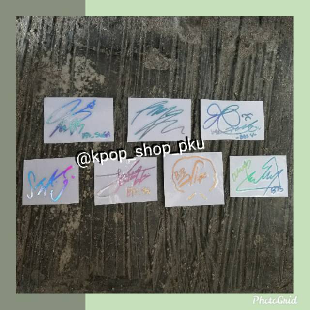 

STICKER / STIKER HOLOGRAM TTD BTS