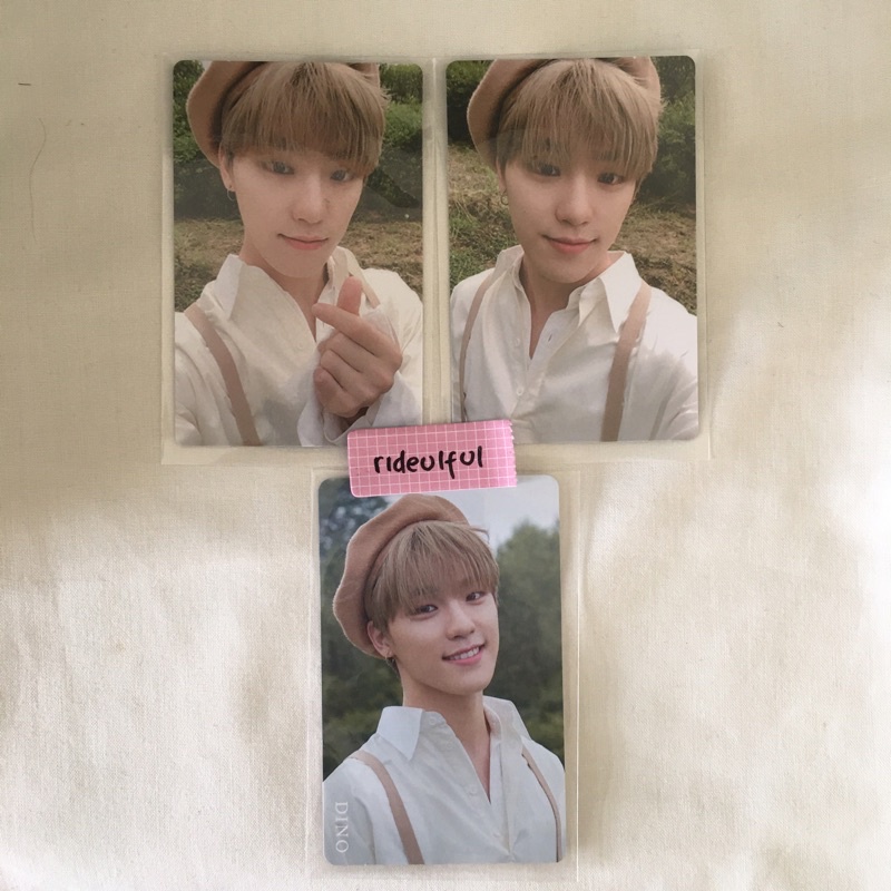 (BOOKED) Seventeen an ode hmv beret dino photocard