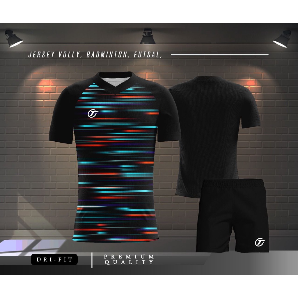 1 SET PAKAIAN OLAHRAGA DEWASA DRY FIT/JERSEY BISA CUSTOM NAMA/KAOS TRAINING DRY FIT/KAOS RUNNING PRI