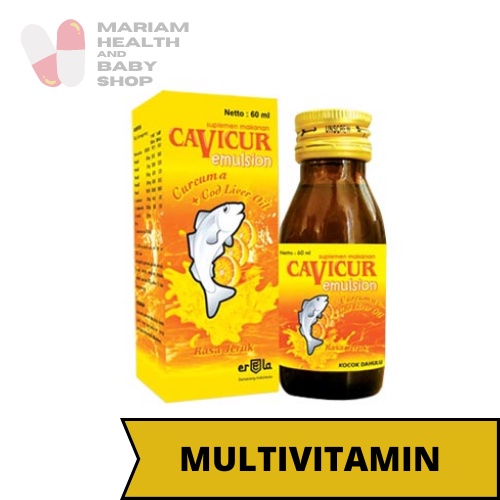Cavicur Emulsion 60ml | Vitamin Anak | Penambah Nafsu Makan