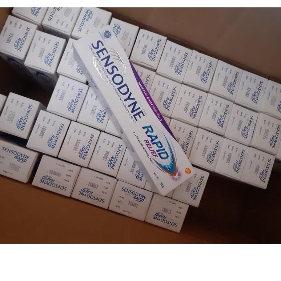 Terbaru. [MURAH] ♬ Odol Sensodyne Rapid Relief Untuk Gigi Sensitif 100gr ♠ "