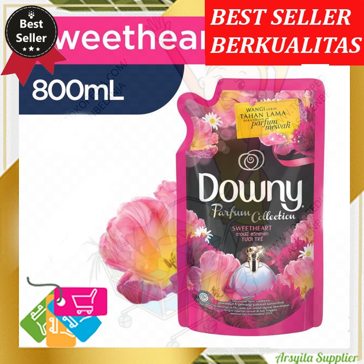 DOWNY Parfum Collection SWEETHEART 800ml Softener Pewangi Pakaian