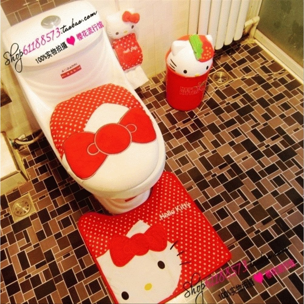 Sale Hello Kitty Bathroom Set Hot Shopee Indonesia