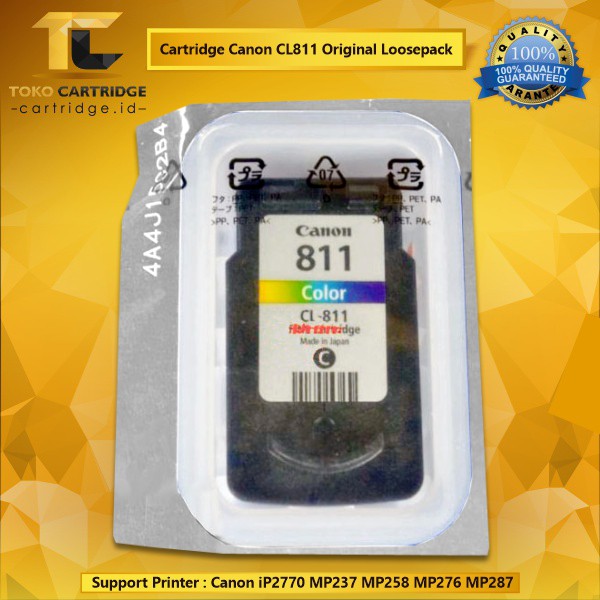 Cartridge Canon CL811 Color New Original Loosepack Catridge CL-811 Colour Katrid Tinta CL811 Warna