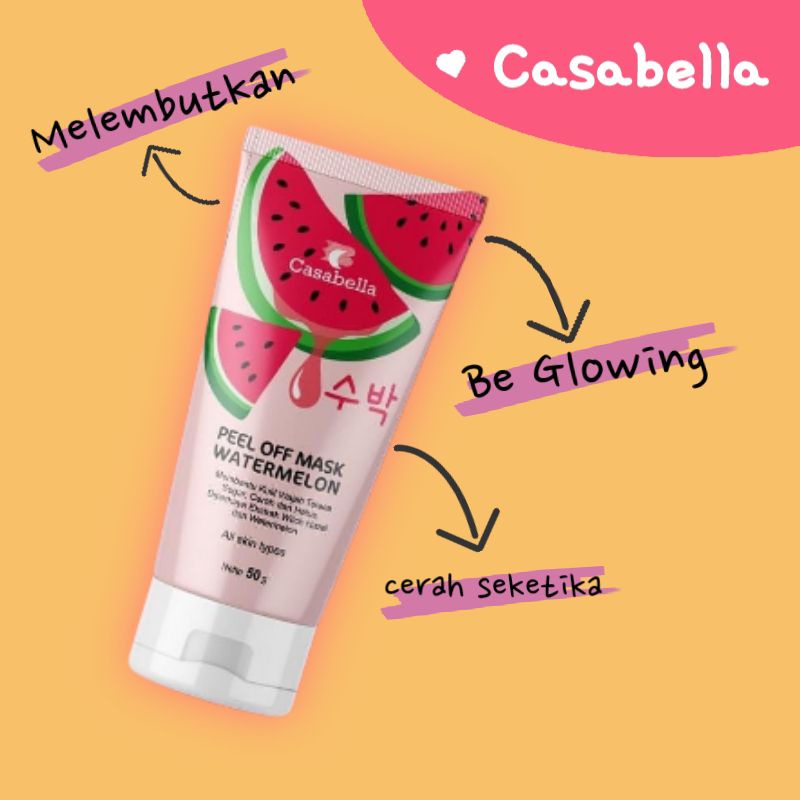 Casabella Masker Semangka Peel Of Mask Watermelon | Original