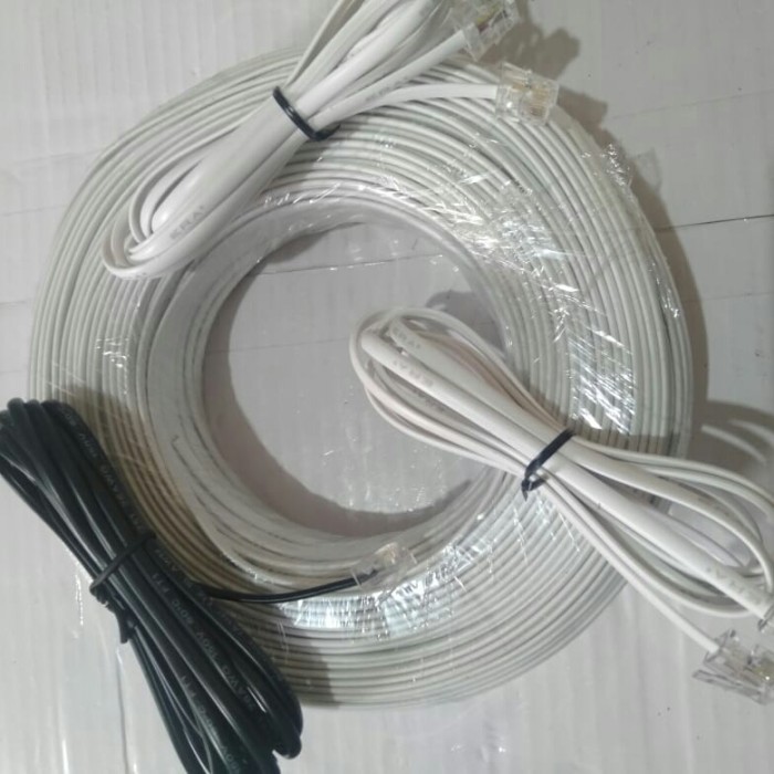 Kabel rosset pesawat telpon panasonic Tembaga isi 4 harga permeter