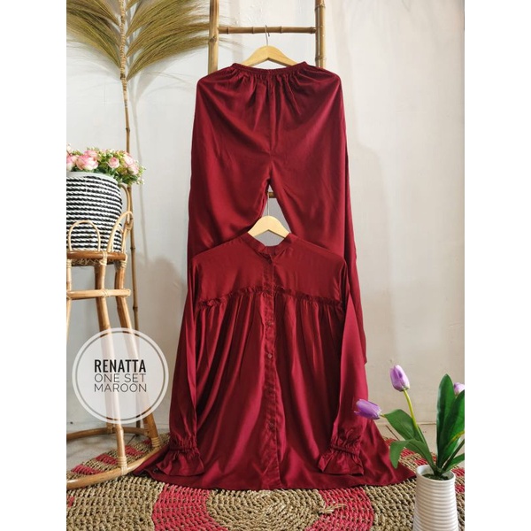 Renata - renata one set -Queena one set - Pajamas pendek - pajamas Kombi - pajamas murah - Nabila se