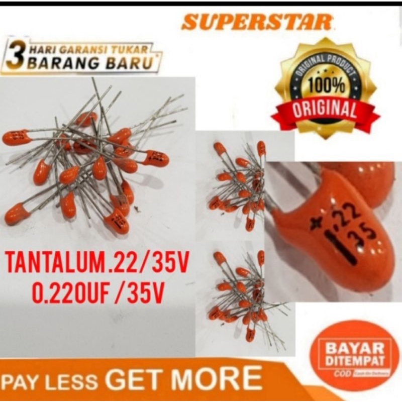 Tantalum .22/35v 0.22uf/35v