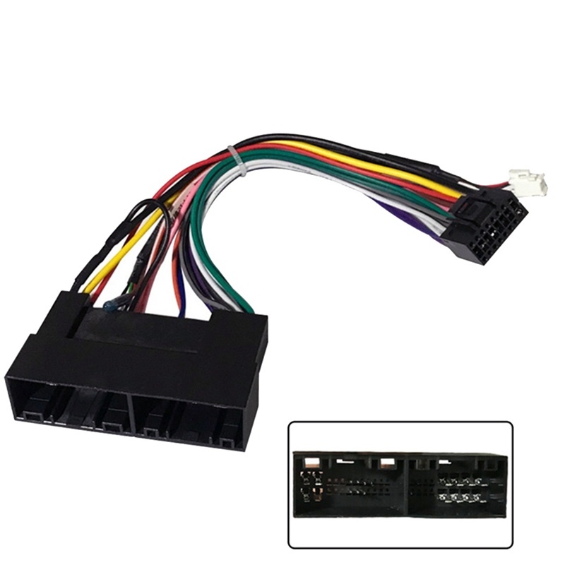 Car Stereo Audio 16 PIN Android Power Wiring Harness Adaptor for KIA Carens K2/K3/K4/K5 Hyundai IX35 Elantra Sonata