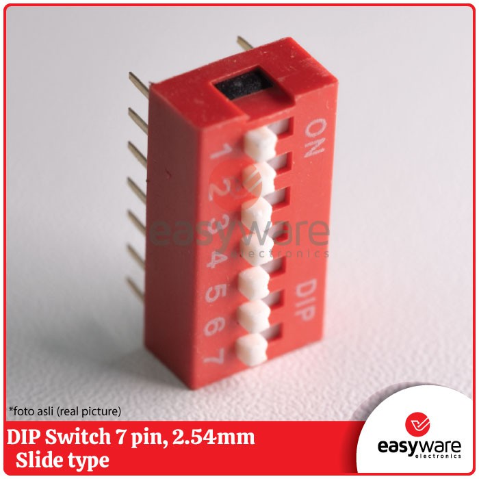 DIP SWITCH 7 PIN DIP SWITCH SLIDE 2X14PIN 2.54 MM