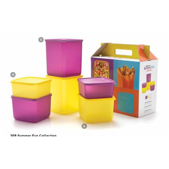 TUPPERWARE MURAH _ SUMMERFUN (6PCS) + GIFT BOX