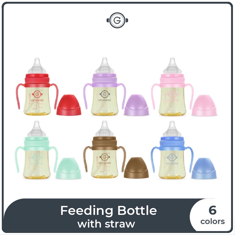 Grosmimi Feeding Bottle With Straw