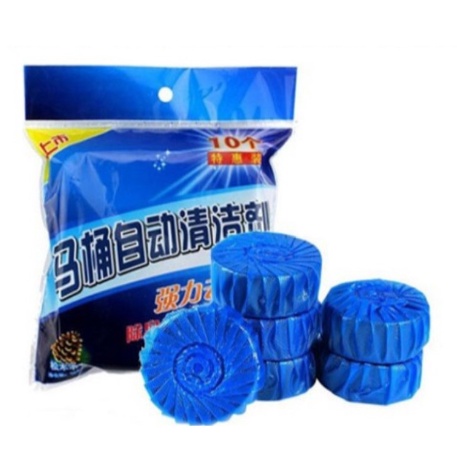 Tablet Biru Pembersih Penyegar Kloset Toilet 50g Blue Cleaner Anti Bau Jamur