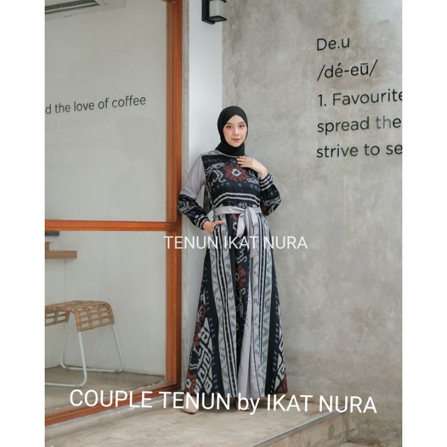 ( READY STOK ) DRES SABRINA Couple Tenun Lebaran Baju Kondangan