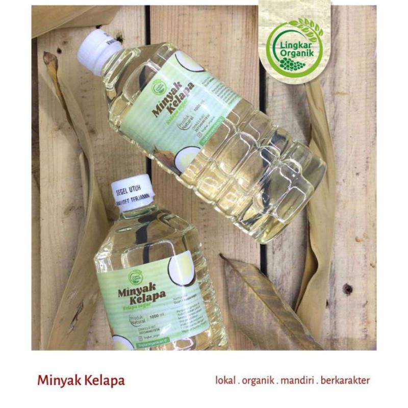 Lingkar Organik Minyak Kelapa Organik 1 Liter kemasan terbaru