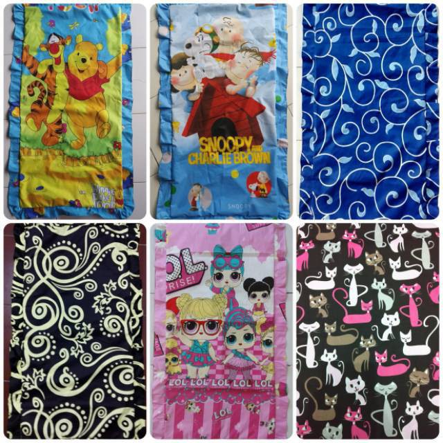 Sarung Bantal Cinta Ukuran 45 X 90 CM Motif karakter