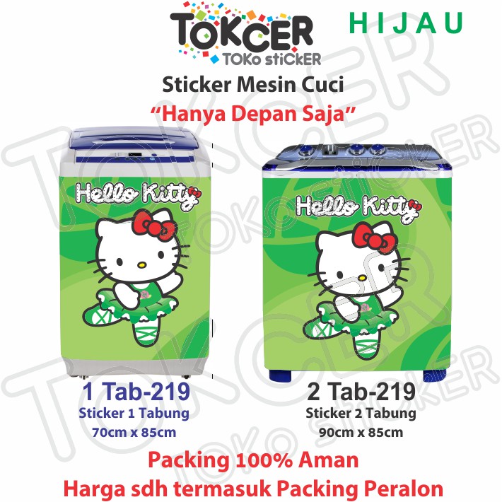 Stiker Mesin Cuci Hello Kitty