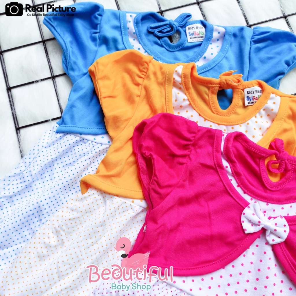 Baby.ou - Dress Bayi Perempuan Motif Hello Kitty / Rok Baju Bayi Perempuan  Merk Syifana / Baju Bayi Perempuan