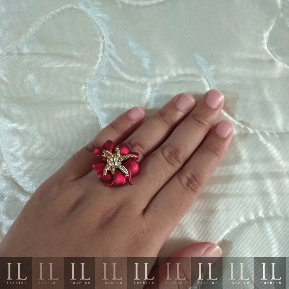 Cincin Mawar Merah Tiffany - IL Fashion Premium