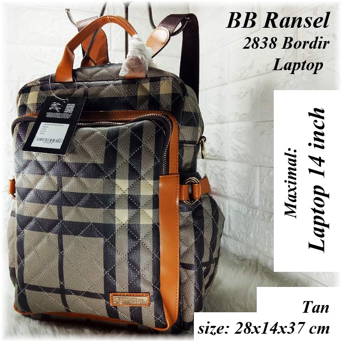 BB Ransel 2838 Laptop (Muat Sampai 15 Inch) Big Size