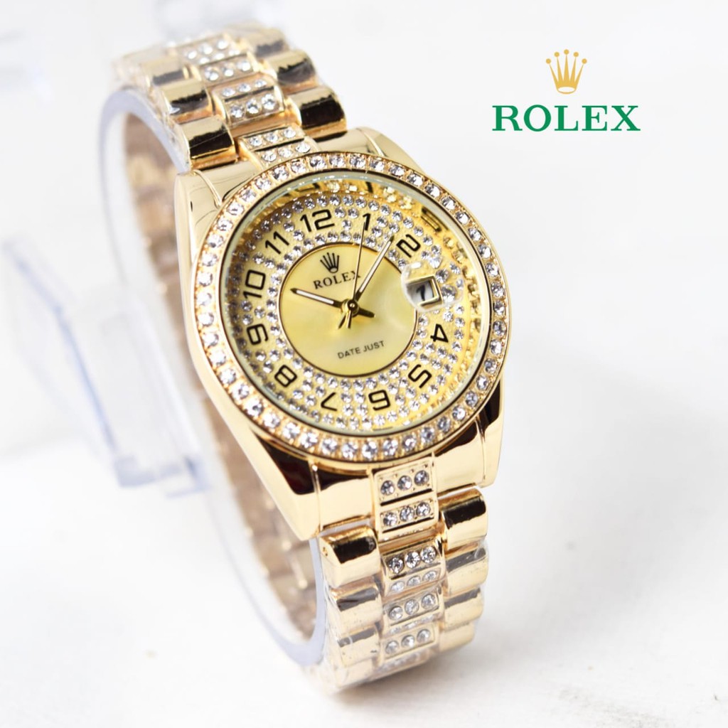 jam tangan wanita rolex diamond angka