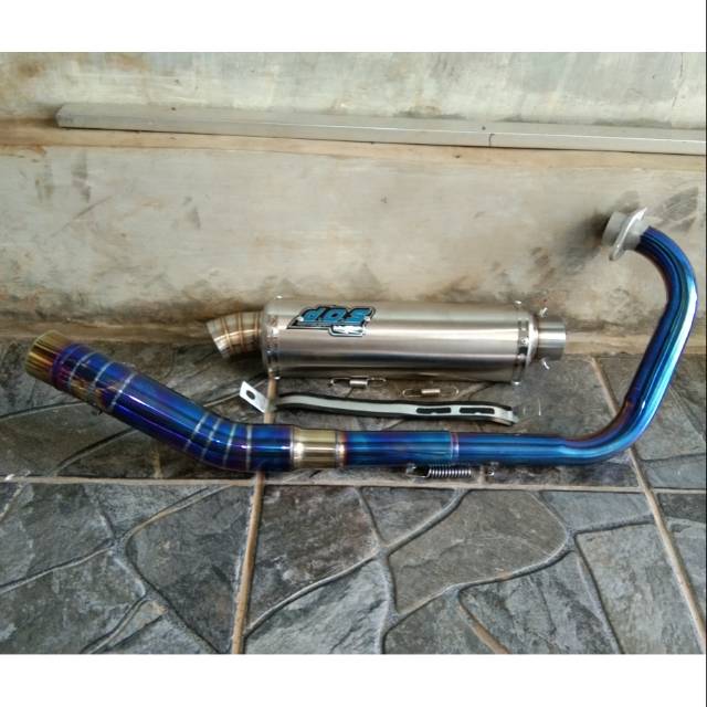 knalpot DOS Tri Oval.Knalpot DOS FU.VIXION.TIGER.DLL LEHER BLUEMON