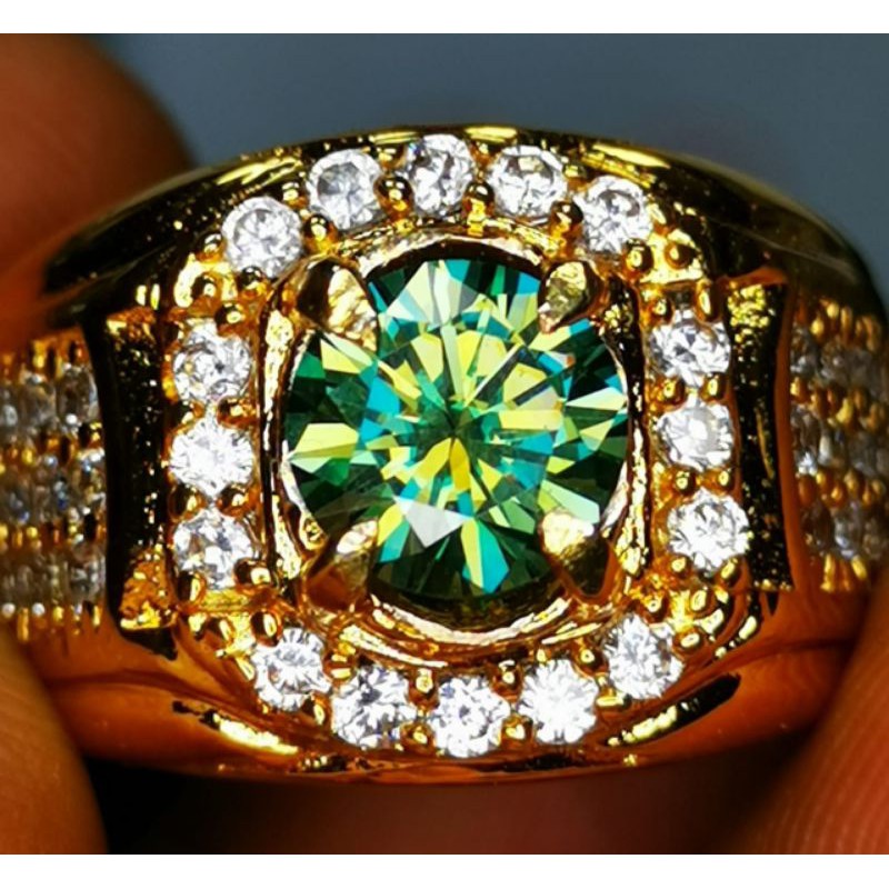 Batu permata berlian moissanite asli